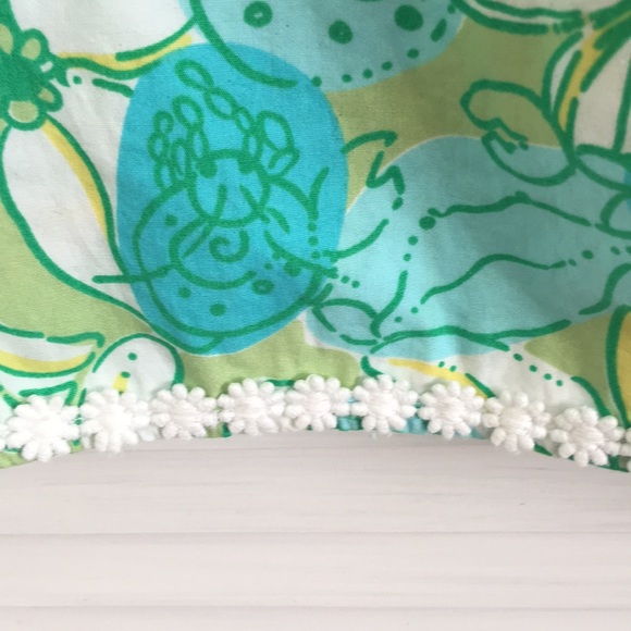 Lilly Pulitzer Size 6 Green Blue Crab Cake Skirt - Picture 3 of 5